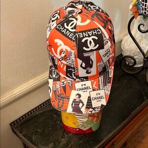Chanel Graphic Print Cap